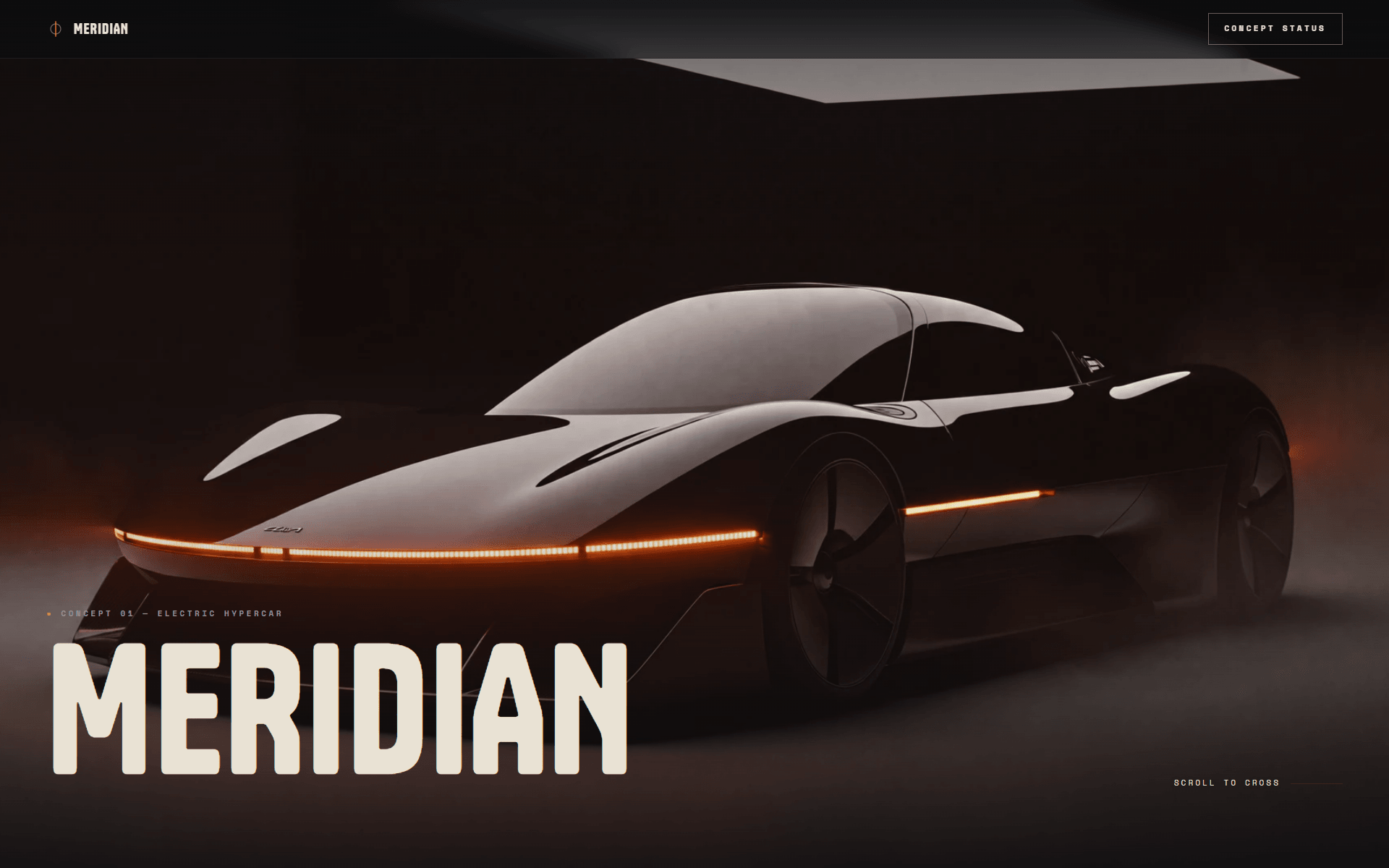 Screenshot of the Meridian project